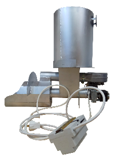 Горелка едношнекова оборудвана